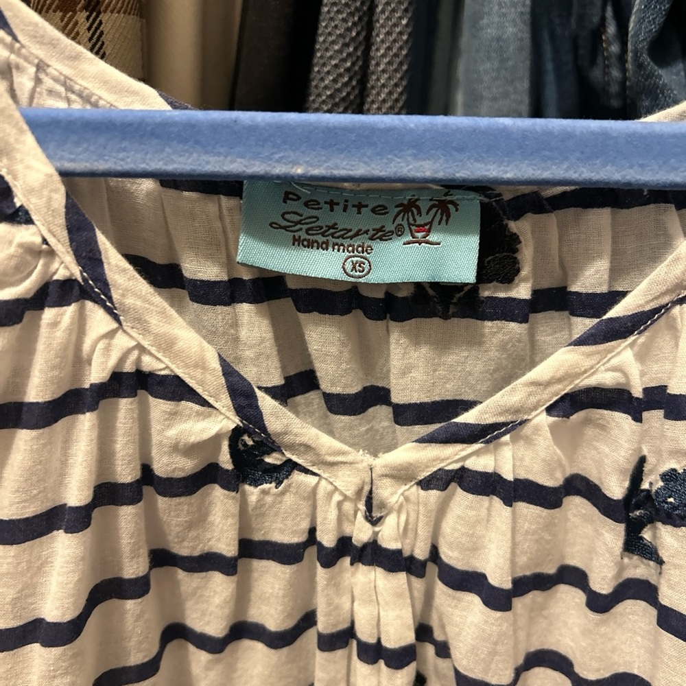 Petite Handmade Striped Top